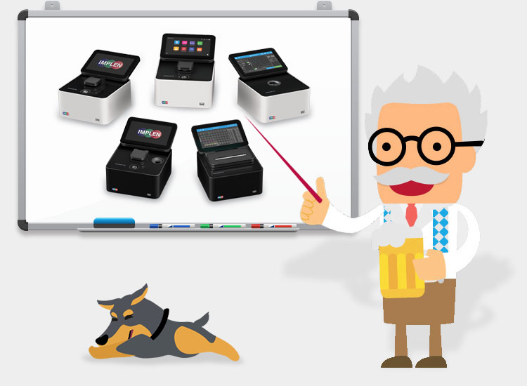 Prof-Beer-explains-modern-spectrophotometers-UV-Vis-Spectrophotometer-implen-nanophotometer-nanodrop-alternative-sm